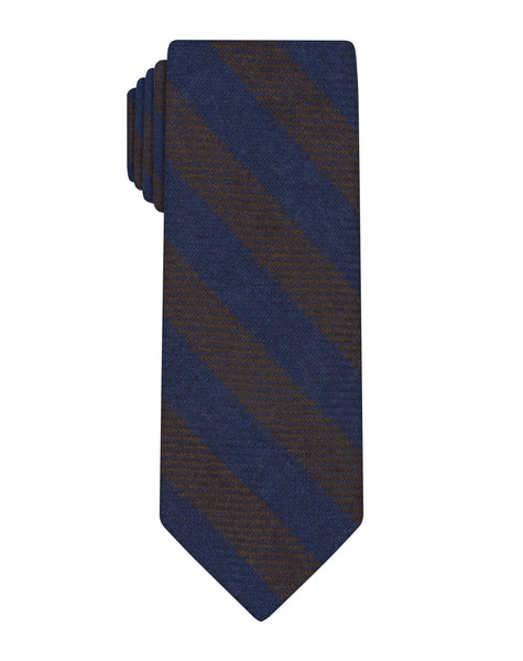 Brown Cashmere Stripe Tie